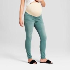 Maternity Crossover Panel Skinny Jeans  #61-90